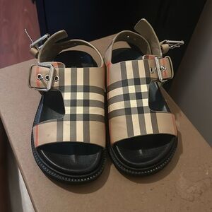 Burberry sandals worn once